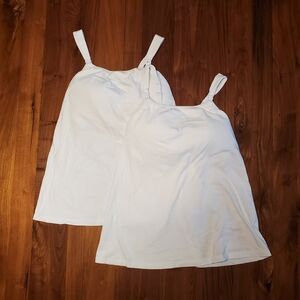 Kindred Bravely Signature Cotton Nursing & Maternity Tank | White - M, Set of 2